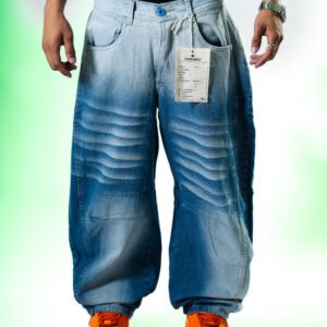 Baggy Curvo - Color Azul Claro Desvanecido