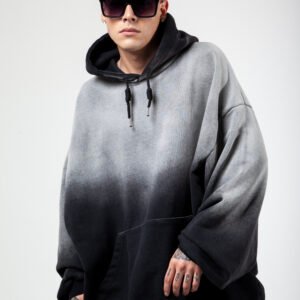 Hoodie Oversize - Color Gris Desvanecido